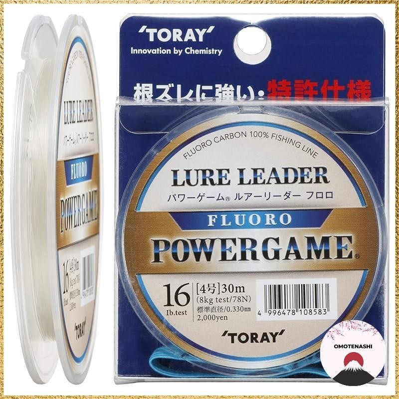 Toray Power Game Lure Leader Fluoro 30m 16LB
Toray Power Game Lure Leader Fluoro 30m 3LB
Toray Power