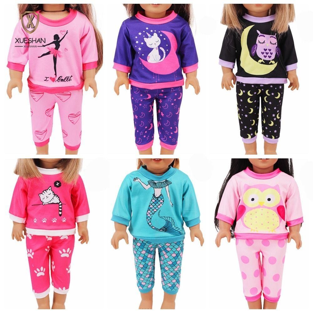 ซูเอซาน ตุ๊กตาเสื้อผ้าสาวเปลี่ยนแต่งตัวเกมตุ๊กตาอุปกรณ์เสริมเสื้อยืดกางเกง