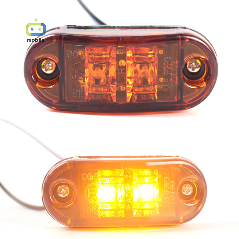 [maygood] 1pcs 10V 30V ไฟ LED ไฟเลี้ยวด้านข้างไฟเตือนไฟท้ายรถยนต์อัตโนมัติไฟภายนอกรถพ่วงรถบรรทุก Lory สีเหลืองสีส้มสีขาวสีแดง {TH}