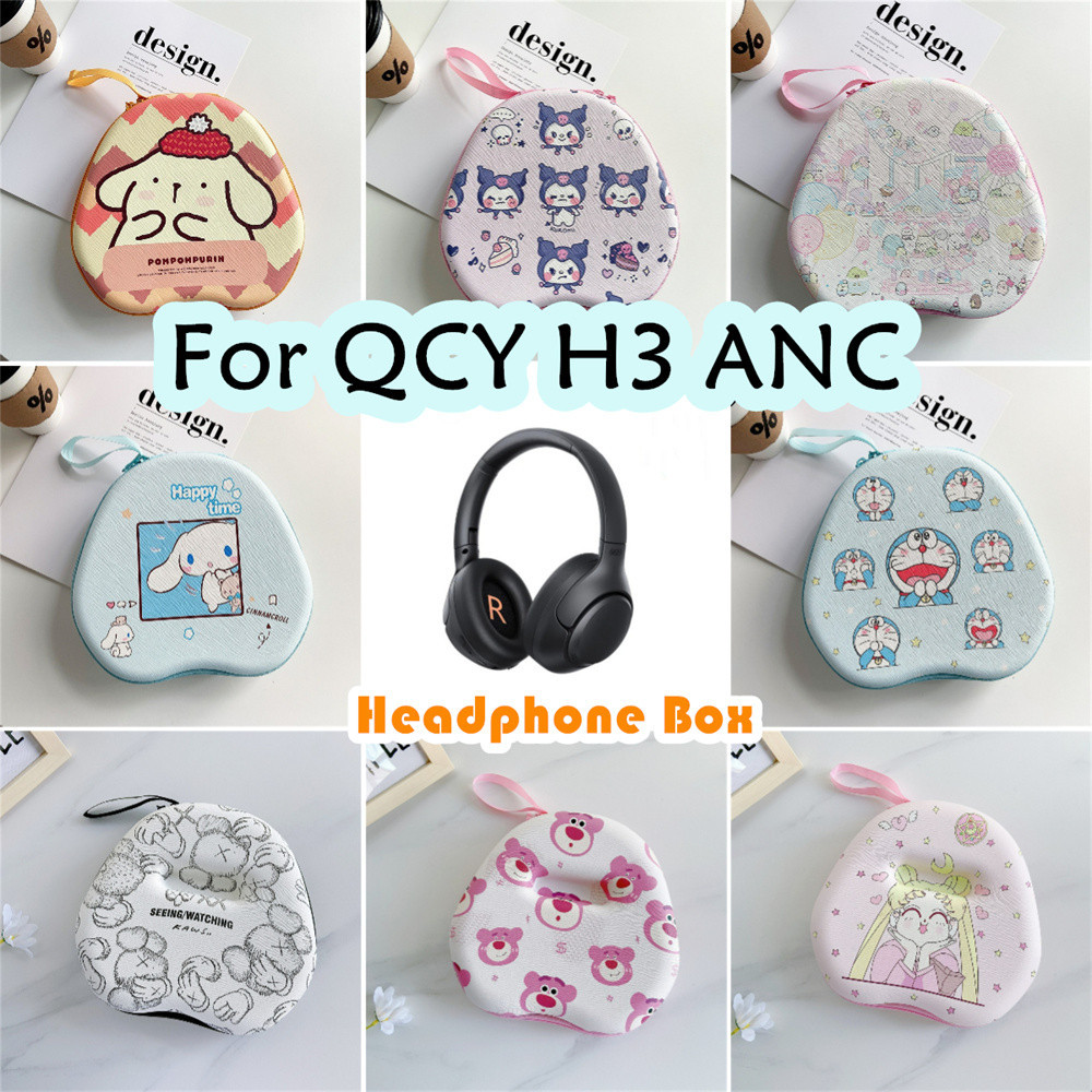 ขายร้อน สําหรับ QCY H3 ANC เคสหูฟัง Niche รูปแบบการ์ตูนชุดหูฟังกระเป๋าเก็บปลอกกล่อง