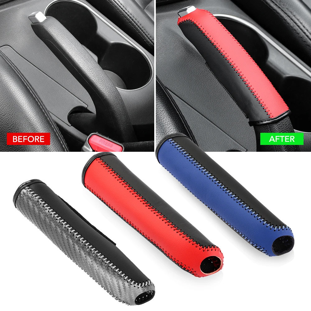 Universal Auto Car Handbrake Cover Protector คู่มือรถ Hand Break Cover ตกแต่งภายในรถ Accesories ภายใน