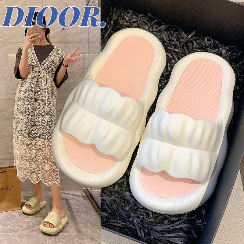Dioor Couple summer ใหม่ cloud bottom น้ําหนักเบา ก้าวสบาย ไม่ลื่น ไม้ถูพื้นสุดเท่หนึ่งเส้น