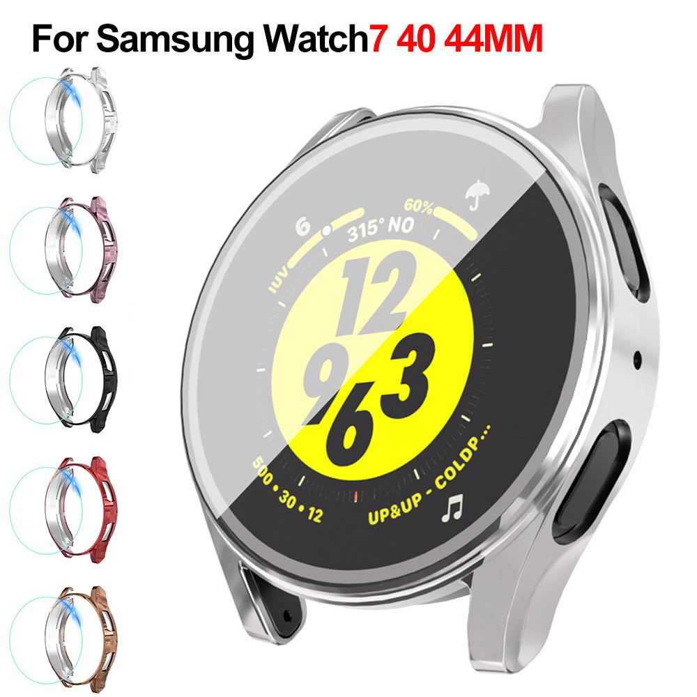 SAMSUNG เคสtpuสําหรับsamsung Galaxy Watch 7 6 40 มม.44 มม.Ultra Cover Anti-Scratchหน้าจอป้องกันฟิล์มสําหรับGalaxy Watch7 Soft Case