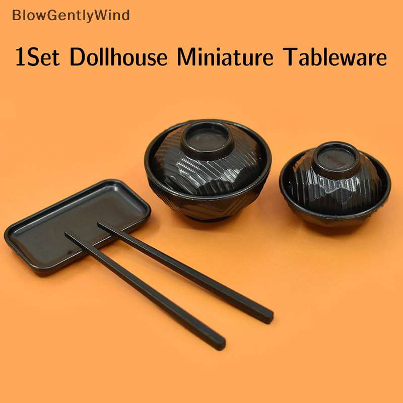 Blowgentlywind 1 ชุด 1:6 Dollhouse Miniature จานอาหารค่ําชามสับถาดบนโต๊ะอาหารห้องครัวตกแต่งของเล่นตุ๊กตา House อุปกรณ์เสริม BGW