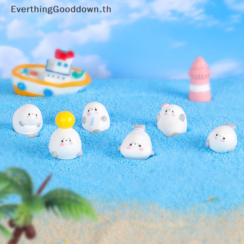Ever การ์ตูน Mini Little Seal ตุ๊กตาตกแต่ง Miniature ภูมิทัศน์เครื่องประดับสร้างสรรค์น่ารัก DIY ตกแต่งบ้านหัตถกรรมของขวัญ TH