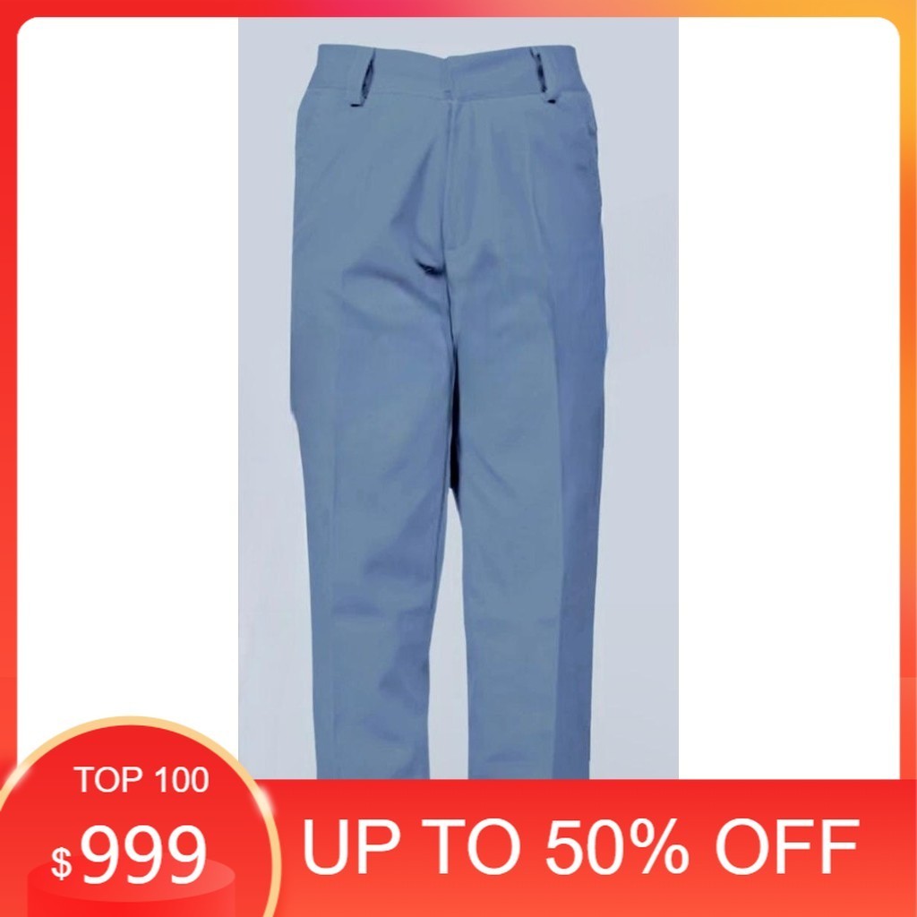 กางเกงสีเทา High School High School กางเกง/กางเกงสีฟ้า Middle School สีเทากางเกง High School/ชุดนักเ