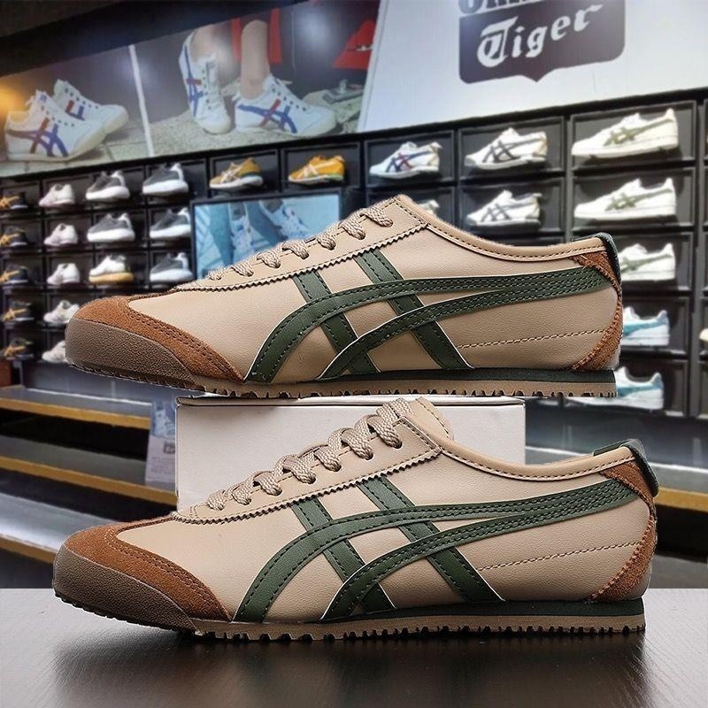 [ขายร้อน] Onitsuka Tiger Onitsuka Tiger MEXICO 66รองเท้าผ้าใบคุณภาพสูงสำหรับผู้ชายและผู้หญิง m2up