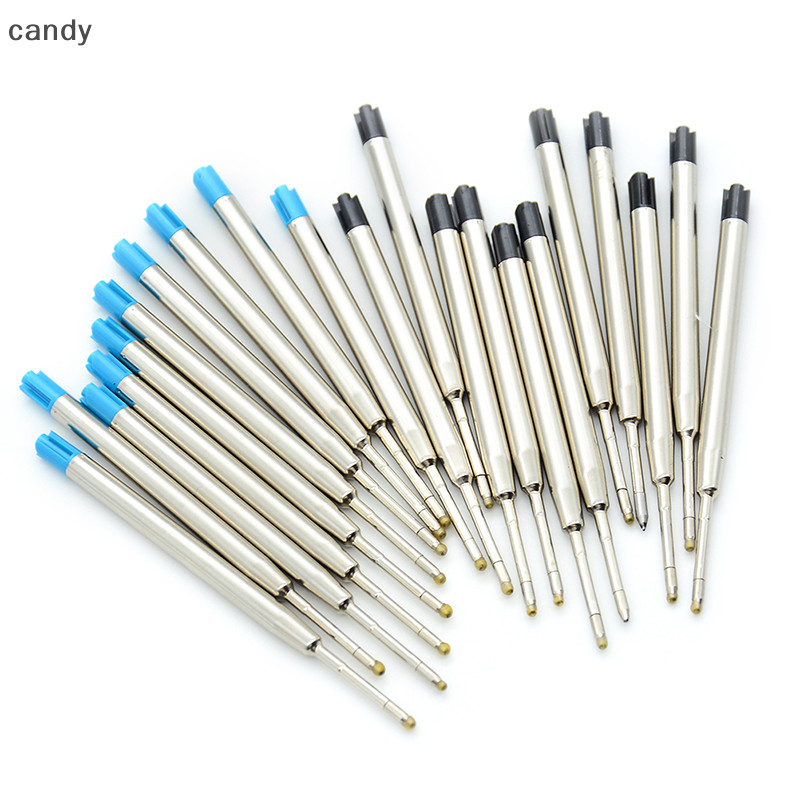 Ndy 10 ชิ้นหมึกสีฟ้า parker สไตล์มาตรฐาน 1.0 มม.ปากกาลูกลื่นเติม nib ขนาดกลาง N