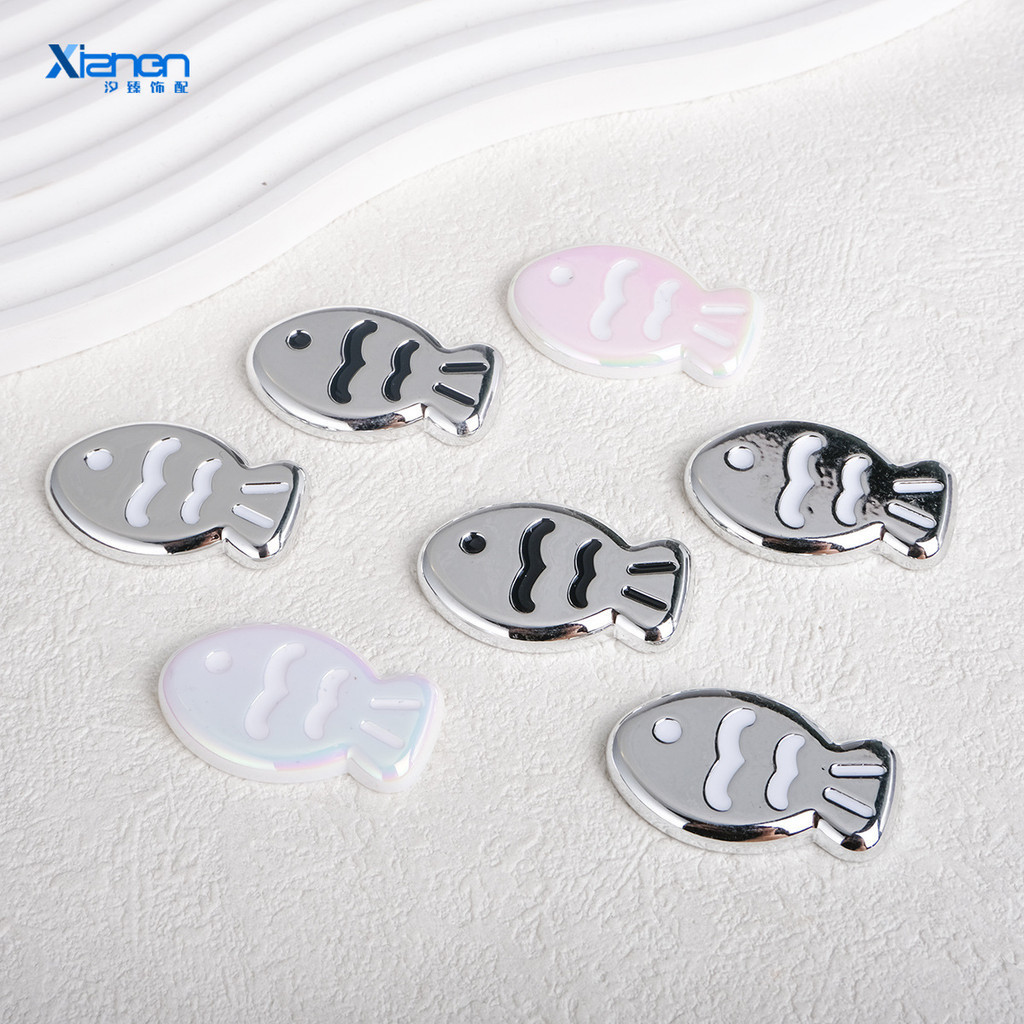 ปลาเงินเกาหลี jibbitz Crocs charm สติ๊กเกอร์ Crocs อุปกรณ์ DIY น่ารัก Crocs Pins หัวเข็มขัดรองเท้า