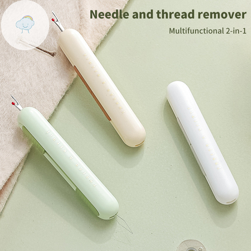 Twoe Threader สําหรับเย็บมือ 2-In-1 Stitching Remover และ Threader ในครัวเรือนอุปกรณ์เย็บผ้า Double End Design ทํางาน TH