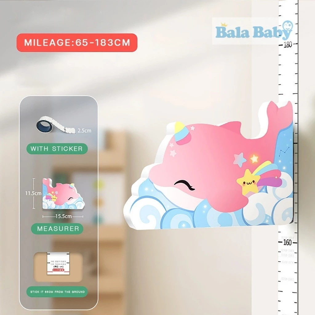 สติ๊กเกอร์วัดส่วนสูงแม่เหล็ก 3D สำหรับตกแต่งผนัง S05 thumbnail 9