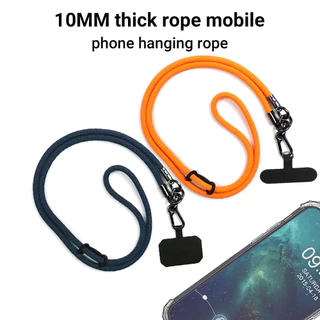 120cm เชือกหนา phone lanyard สายคล้องโทรศัพท์มือถือ/สายคล้องคอ ถอดออกได้ ปรับได้ ความยาว-SJPS