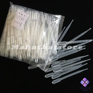 Mahathai หลอดหยดสี พลาสติก แบบใช้แล้วทิ้ง 100 ชิ้น 1ml 2ml 3ml 5ml การใช้งานอเนกประสงค์ plastic dropper