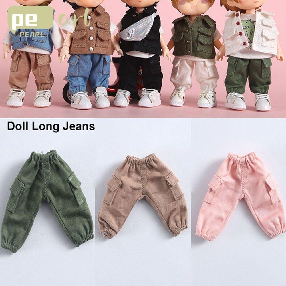 Pearlth Dolls Long Overalls Fashion Accessories 1/11 Doll Shorts Long Jeans
