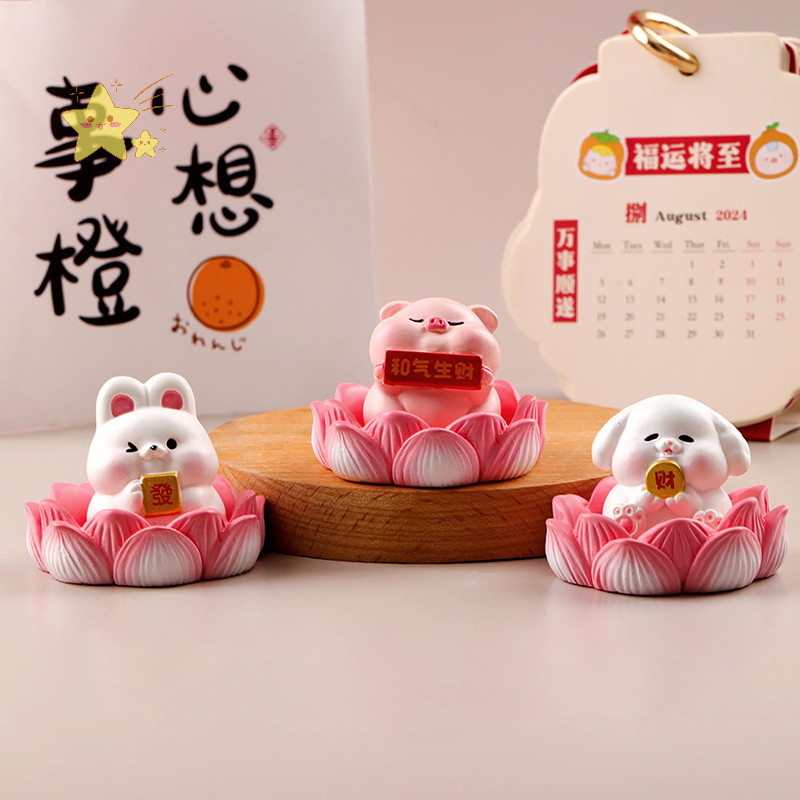 [JBTH] มินิสัตว์น่ารักตุ๊กตาสัตว์รุ่น Micro Landscape Home Decor Miniature Fairy อุปกรณ์ตกแต่งสวน [J