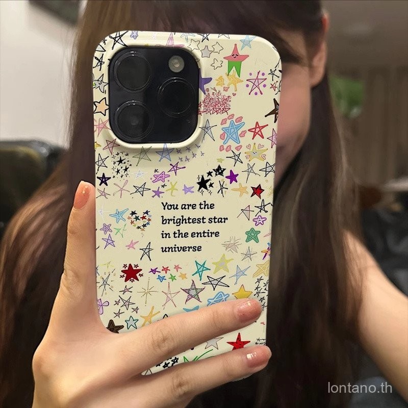 เคสมือถือ paida Star Stars โรแมนติกสำหรับ iPhone 13 14 15 PROMAX กันฝุ่น11 12 13 14เคสป้องกัน15 Pro 7 8 14 15 PLUS เคสกันกระแทกกันกระแทกกันกระแทกเคสแข็ง XR x xmax cxlc