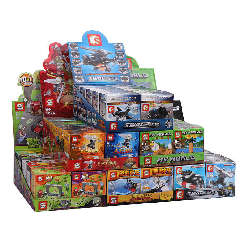 Plants vs. Zombies My World Military Series Building Blocks เข้ากันได้กับเลโก้เด็กปริศนาประกอบของเล่