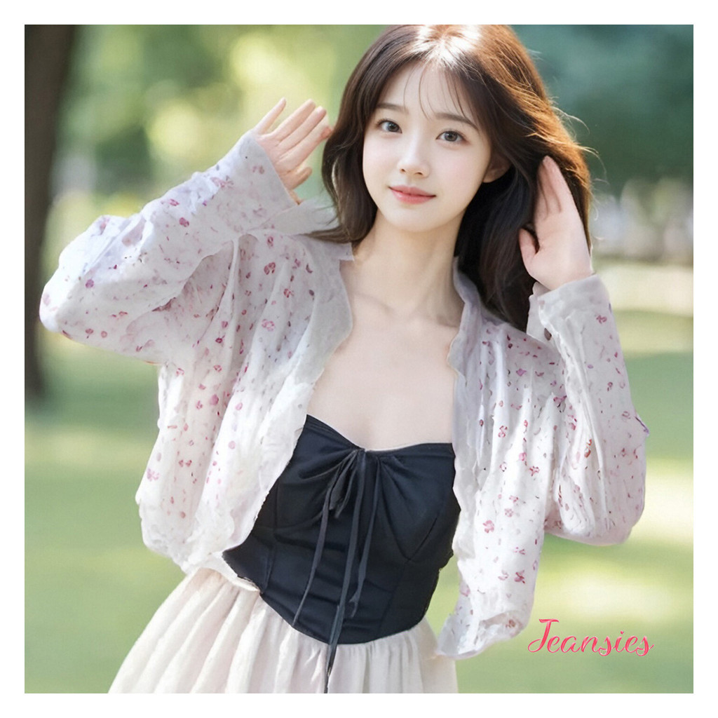 เสื้อคลุมแขนยาวผู้หญิงผ้าชีฟองแฟชั่นใหม่ล่าสุด มีหลากหลายแบบให้เลือก