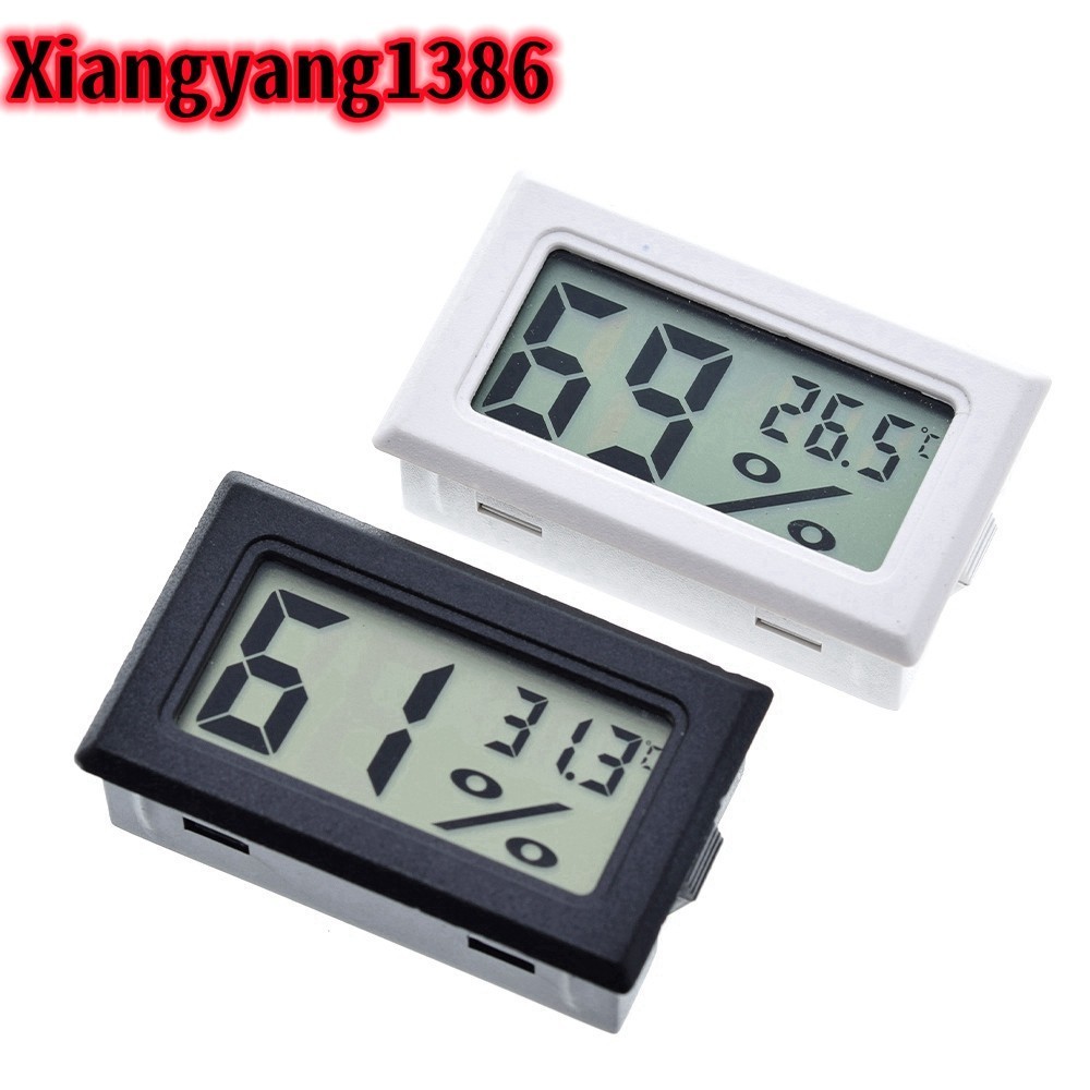 จอแสดงผลดิจิตอลขนาดเล็กจอแสดงผล LCD ในร่มสะดวกเซ็นเซอร์อุณหภูมิเครื่องวัดความชื้นสัมพัทธ์เครื่องวัดอุณหภูมิเครื่องวัดความชื้น