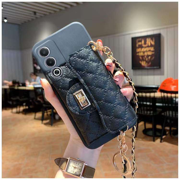เคสโทรศัพท์มือถือ OPPO A3 Pro 5G Global Version 2024 ผิวรู้สึกเปลือกนุ่มพร้อมกระเป๋าสตางค์กระเป๋าผู้ถือบัตร + สายคล้องปลอกเชือกเส้นเล็ก OPPOA3Pro ฝาครอบป้องกันเลนส์