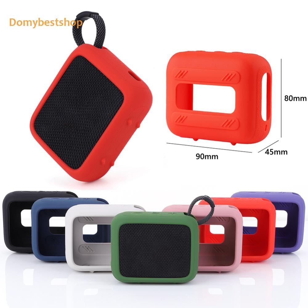 ลําโพงเคสซิลิโคนป้องกันรอยขีดข่วนพร้อมคาราบิเนอร์สําหรับ JBL GO 4 [Domybestshop.th]