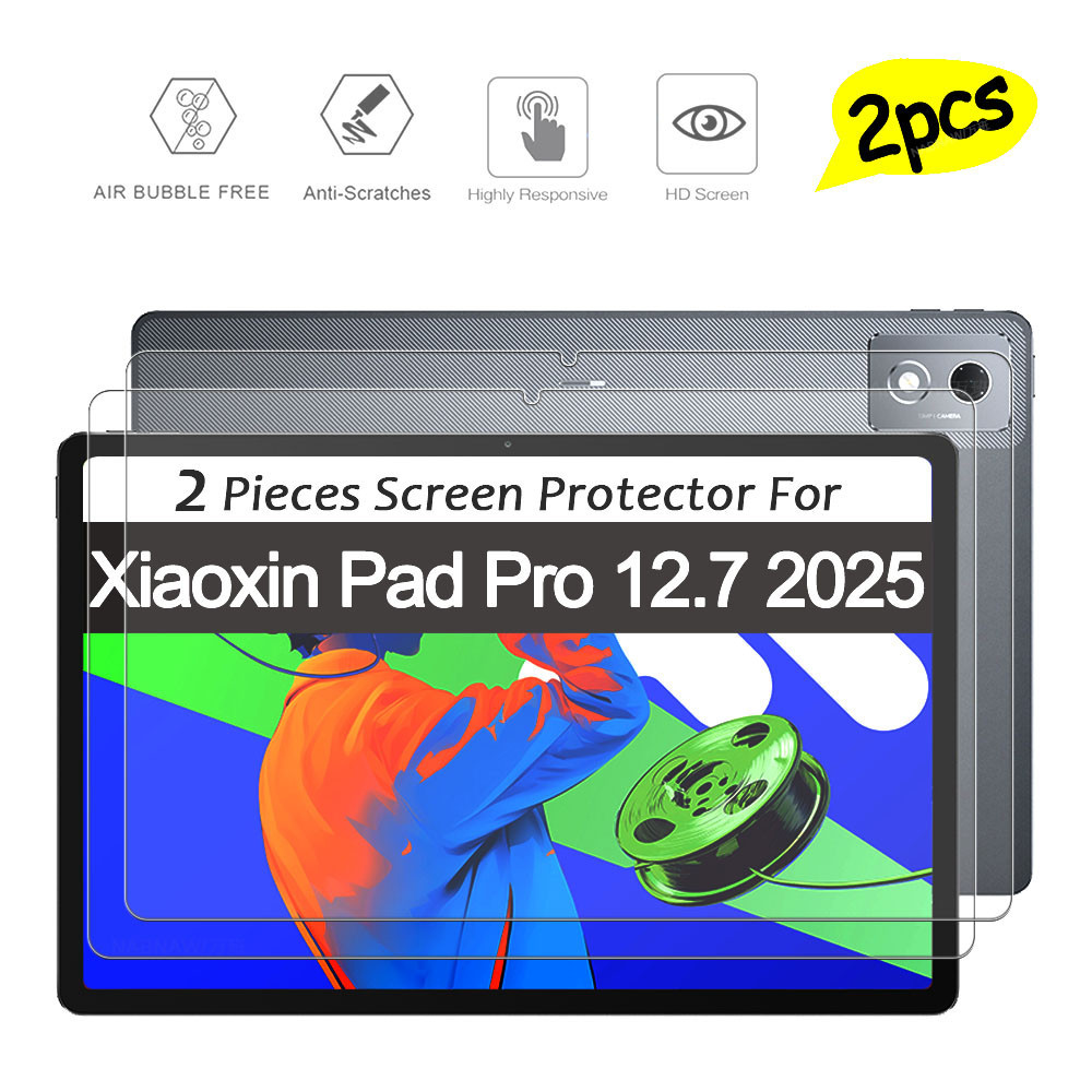 1-2 ชิ้น HD Scratch Proof Screen Protector กระจกนิรภัยสําหรับ Lenovo Xiaoxin Pad Pro 12.7 2025 แท็บเล็ต Oil-Coating Hard ฟิล์ม