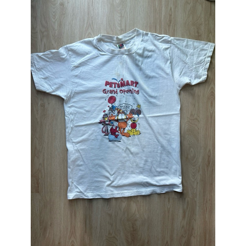สีขาว a 📮Vintage 2000s Garfield T-shirt 💛 Y2K 🩷