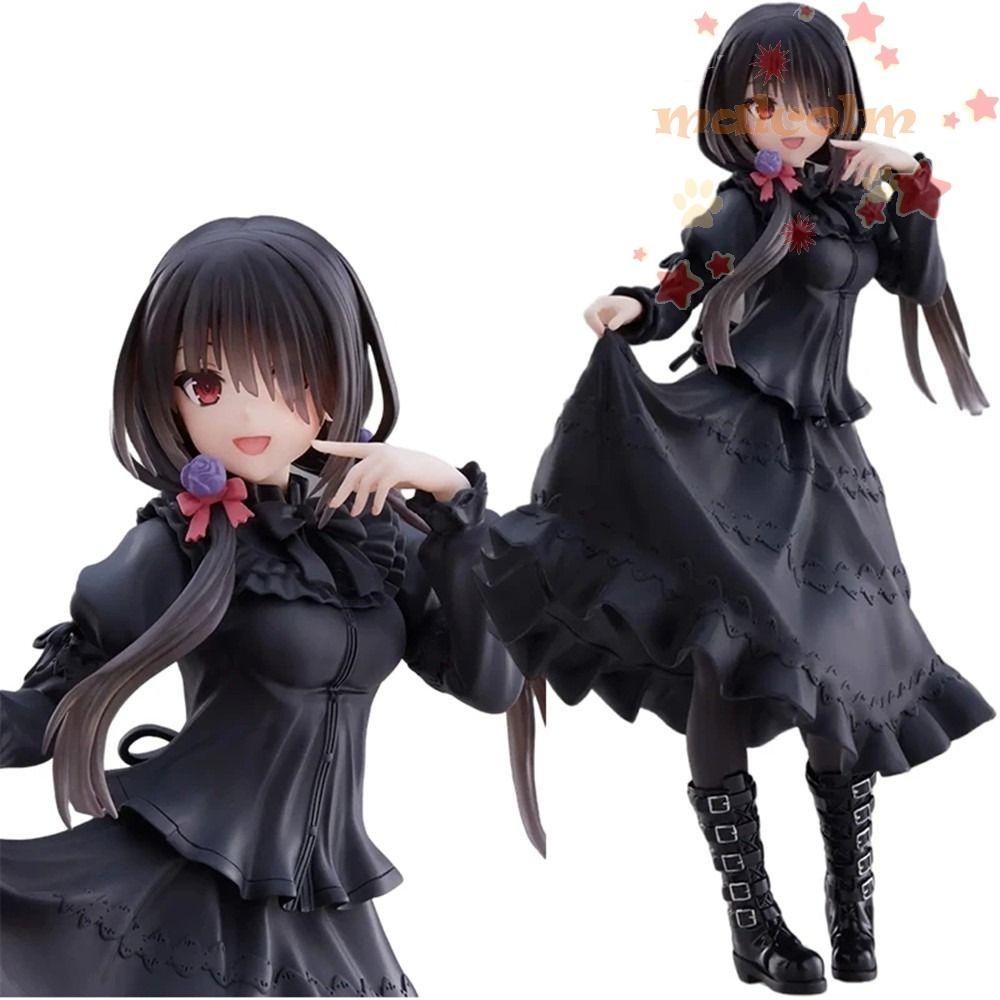 Malcolm Kurumi Tokisaki Figure Collection 20 ซม.Action Figure ชุดสีดําชุดลําลองตกแต่งรถ Kurumi Tokis