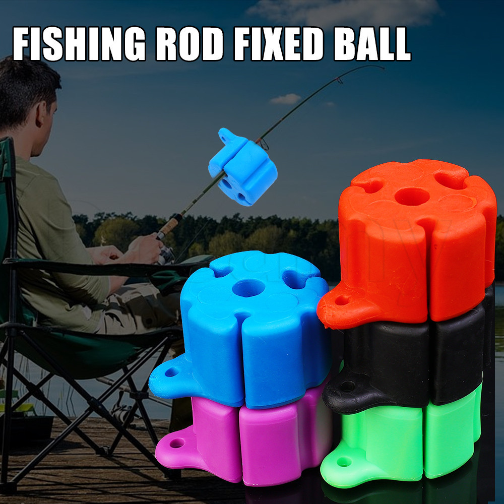 เบ็ดตกปลามัลติฟังก์ชั่น 2 ชิ้น Fixed Ball - แบบพกพา Rod Retractor Fixing แขวนคลิป - Anti-slip Rod Fixation Holder - อุปกรณ์ตกปลา - เบ็ดตกปลา Stopper Protector