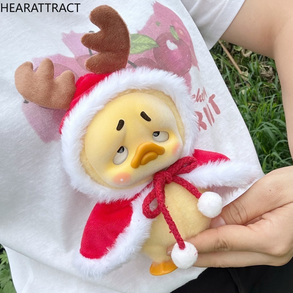 Christmas [เฉพาะเสื้อผ้า] เสื้อผ้าตุ๊กตาเป็ด ชุดวอร์ม เสื้อคลุมเขากวางไปทํางาน ตุ๊กตาเป็ดอัพเซ็ท ใส่หมวกตุ๊กตาเป็ด