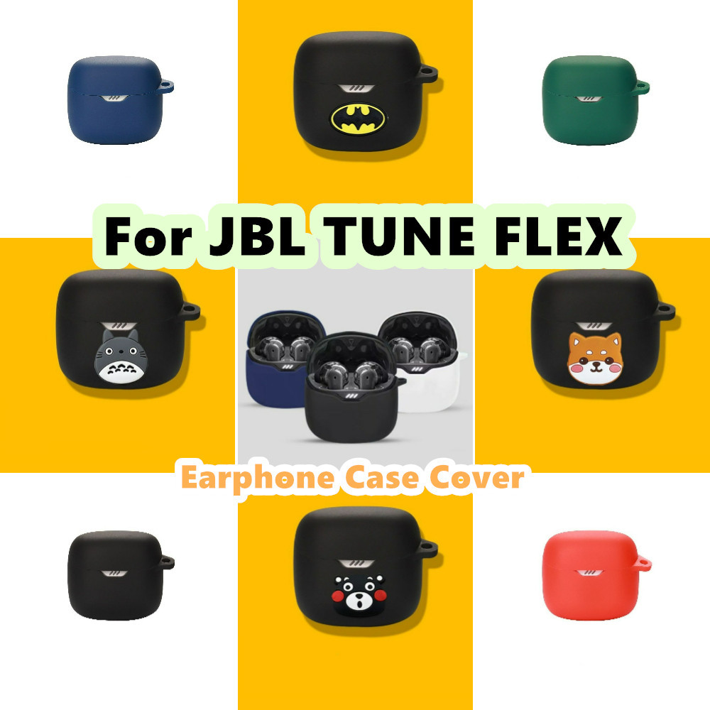 【Case Home】นําไปใช้กับ JBL TUNE FLEX เคส Case เคสหูฟัง การ์ตูนสร้างสรรค์ ซิลิโคนนุ่ม เคส เคสหูฟัง