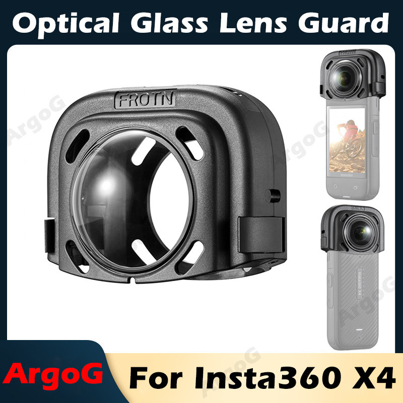 ArgoG ฟิล์มป้องกันเลนส์สำหรับ Insta360 X4 กระจกออปติคอล อุปกรณ์เสริม Insta360 X4