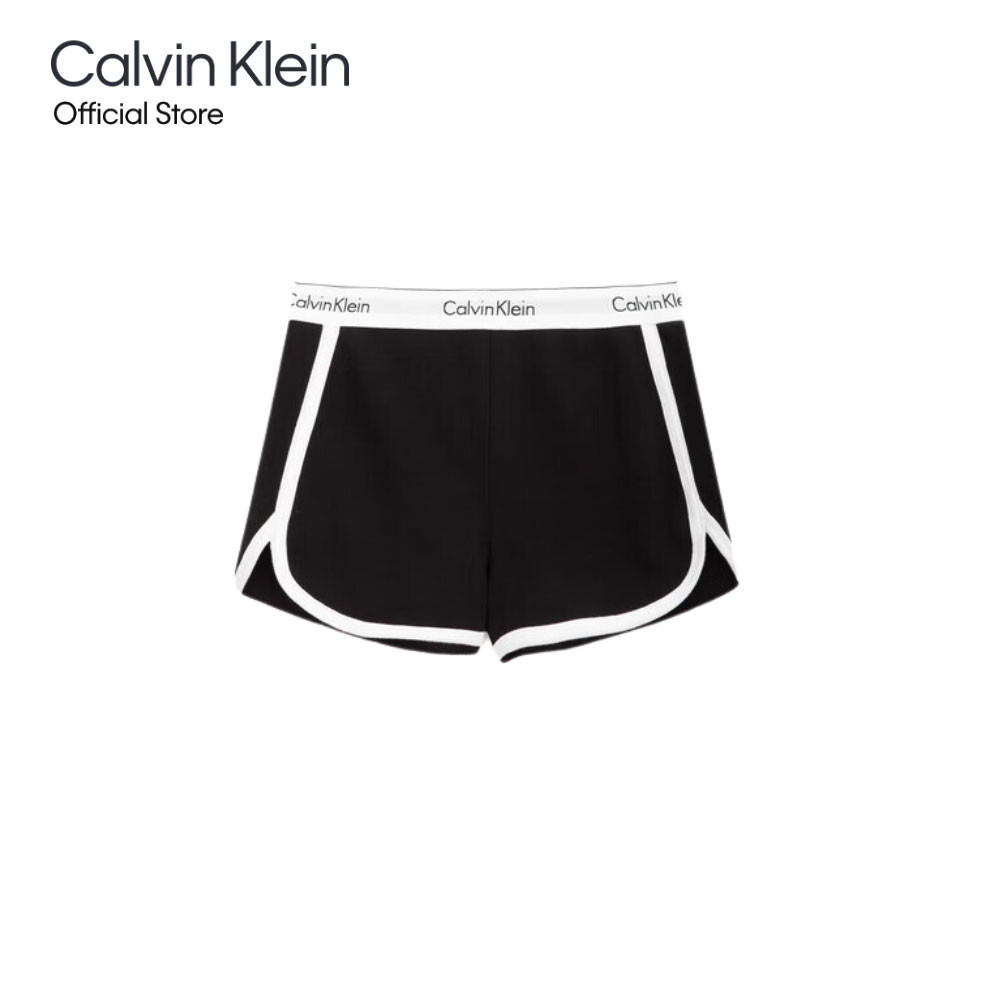 CALVIN KLEIN กางเกงนอนขาสั้นผู้หญิง Modern Cotton รุ่น QS5982 001 ทรง Sleep Shorts - สีดำ