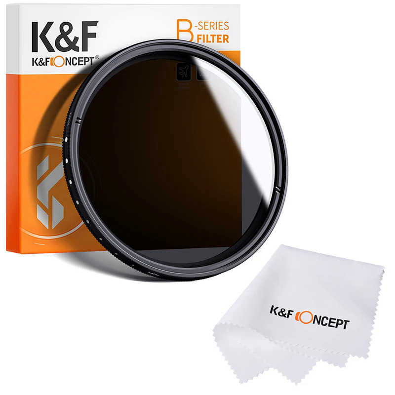K&F Concept 67mm Variable ND2-ND400 ND Lens Filter (1-9 Stops) Adjustable Neutral Density Filter wit
