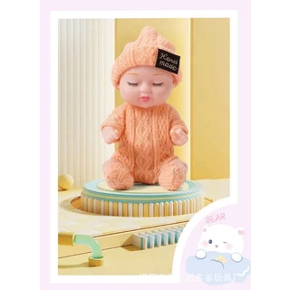 ตุ๊กตานอน ซิลิโคน การเกิดใหม่ ตุ๊กตา บีเจดี ตุ๊กตาจําลองมินิของเล่นเด็กสาวของขวัญ