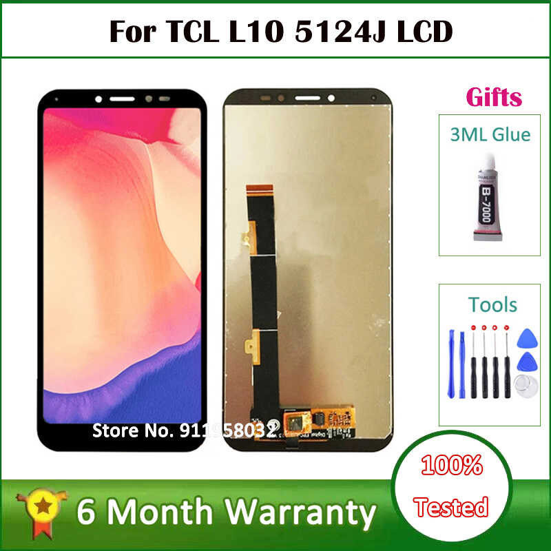 5.5" LCD For TCL L10 5124J Sc9863a LCD Display + Touch Screen Digiziter Panel Assembly Repair Part