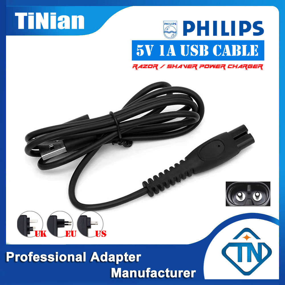 5V 1A สาย USB Power Charger สําหรับ Philips BT3233 MG7904 QP1424 QP2724 S5880 S5887 S7886 S7887 เครื