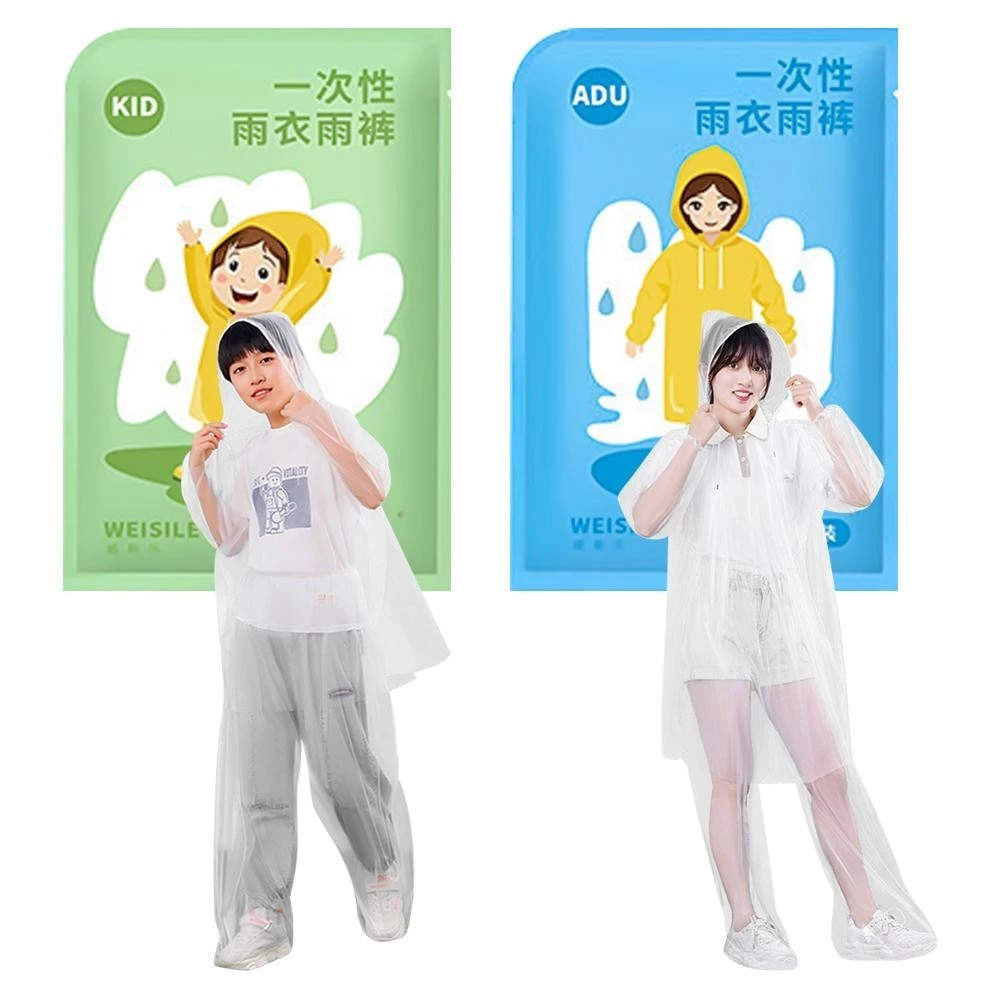 เสื้อกันฝนแบบใช้แล้วทิ้ง สีดำ แบบพกพา thumbnail 10