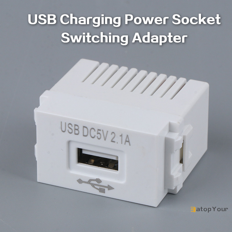Eatopyour] โมดูลไฟ USB 220V 5V Transformer 2.1A ซ็อกเก็ตชาร์จ USB Switching Adapter ใหม่