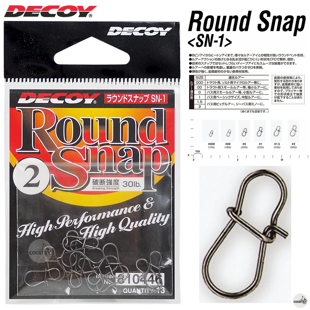 กิ๊บตีเหยื่อปลอม Decoy รุ่น SN-1 Round Snap