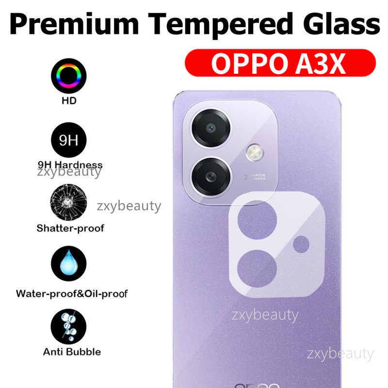 Oppo A3X A3 5G 2024 กล้องเลนส์ป้องกันฟิล์มกระจกนิรภัยเลนส์ป้องกันหน้าจอสําหรับ OPPOA3X 4G OPPOA3 กระจกป้องกัน