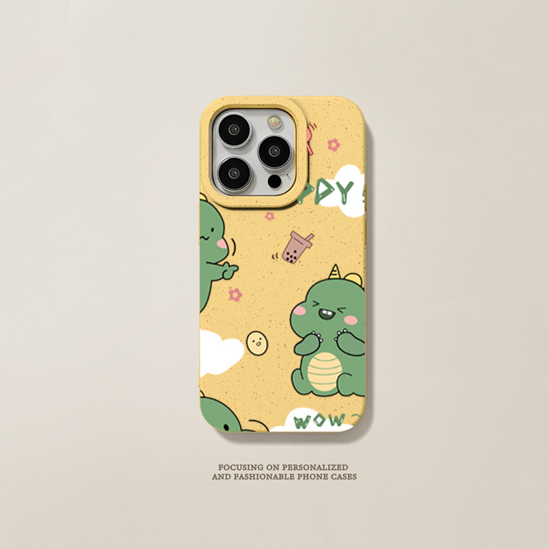 ขั้นสูง กรณีโทรศัพท์ อะนิเมะ ป้องกันการชนกัน iPhone 7 8 Plus 15PRO XR XS X 11  13 12 14 Pro Max มังกรนมมีความสุข - รูปที่ 5