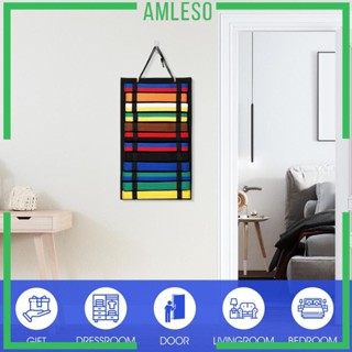 [แอมเลโซ] ศิลปะเข็มขัดออแกไนเซอร์คาราเต้เข็มขัดผู้ถือจอแสดงผ…