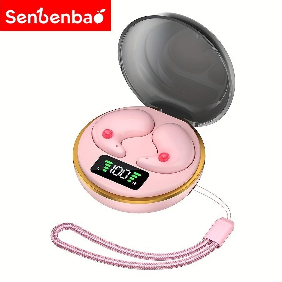 Senbenbao J1 Sleeping หูฟัง Hi-Fi เสียงสเตอริโอกันน้ํา Build-in ไมค์เสียงรบกวน Cancelling สําหรับ Iphone สําหรับ Andriod Touch Control หูฟัง pk x55 และ jbl
