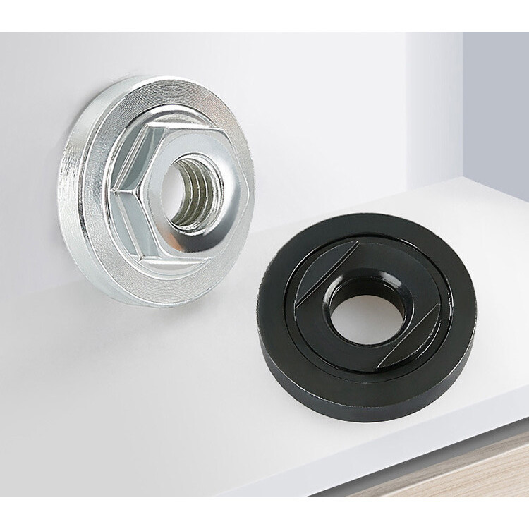 แหวนประกับน๊อตล๊อคใบเจียร์ น็อตล็อคเครื่องเจียร 4 นิ้ว อะแดปเตอร์เครื่องเจียร น็อตล็อคหินเจียรลูกหมู แหวนประกับใบเจียร - รูปที่ 4