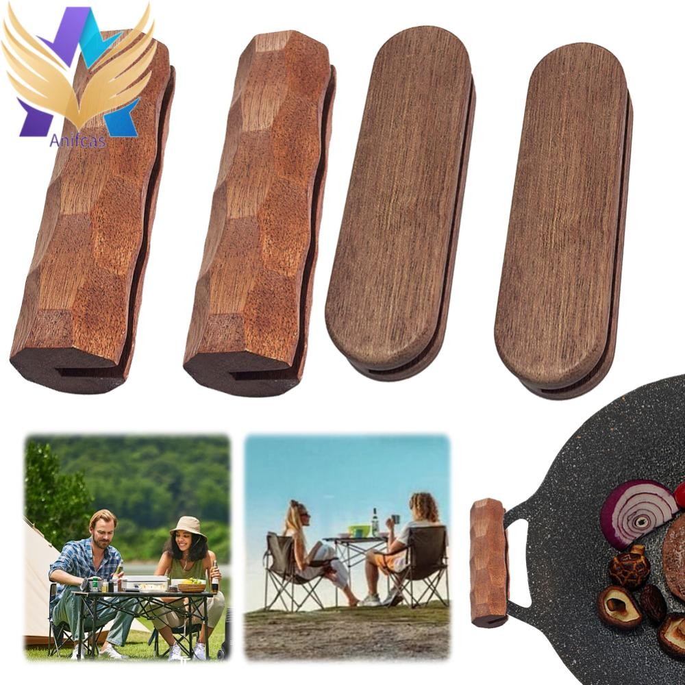 2 ชิ้น Sapele BBQ Pan Handle กระทะทนความร้อนฉนวน Grip สําหรับการตั้งแคมป์กลางแจ้ง ราคา ถูกที่สุด ดีลบีเคเค แกลเลอรีภาพที่ 9