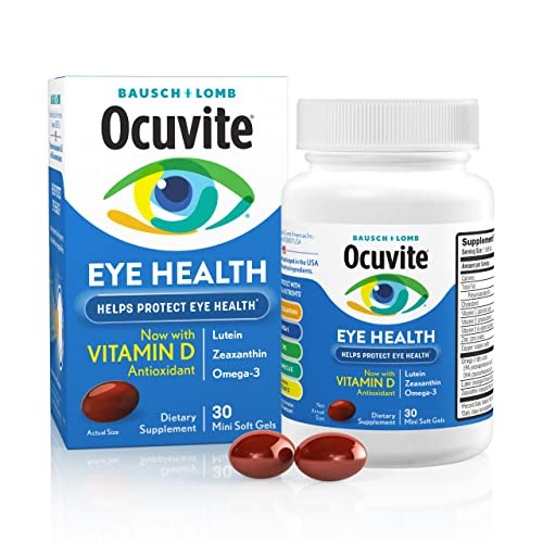 อาหารเสริมวิตามินและแร่ธาตุ Ocuvite Eye - 30 ซอฟท์เจล