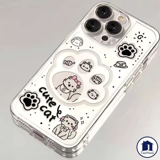 เคสนิ่มใสลายแมวและสุนัขสุดน่ารัก เข้ากันได้กับ OPPO A6 A5 A3 X Pro Reno 16 15 F A60 A16 A54 A38 A12 A15 A3s A57 A18 A35