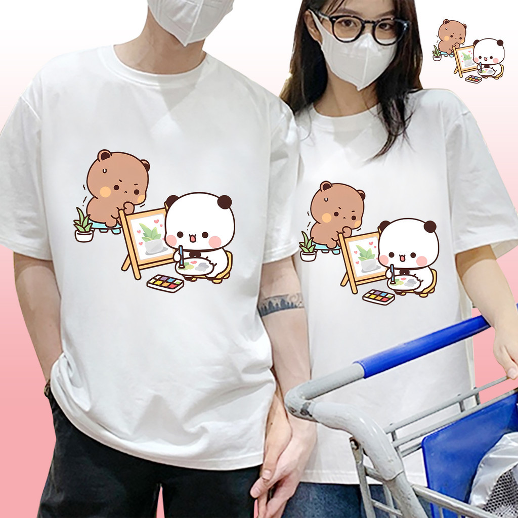 วาดรูป Bubu Dudu คู่รักเสื้อยืด ภาพการ์ตูน Bubu Dudu คู่รักเสื้อยืด