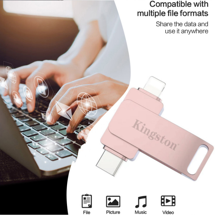 2 in 1 Otg Pendrive 2TB ประเภท C แฟลชไดรฟ์ 1TB Usb Pendrive สําหรับ iPhone Storage Pendrive